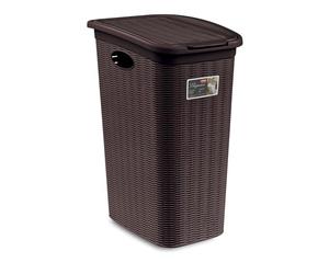 Stefanplast - Cesto para la Ropa Elegance - Color marrón - Medidas 28,5 x 39 x 54 cm