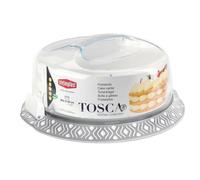 Stefanplast Contenedor Redondo Para Pastel Tosca H 16 Cm En Polipropileno