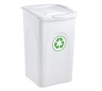Stefanplast Begreen-Cubo de Basura (50 L), Plastico, Blanco