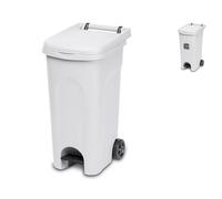 Stefanplast Cubo de Basura con Ruedas Urban Eco 80lt Color Blanco