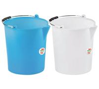 Stefanplast Cubo Industrial de Polietileno con Boquilla, Color Azul pálido, 17 litros