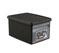 Stefanplast Elegance Caja con Hendidura, Plástico, Moka