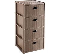 Stefanplast Elegance cajonera 4 cajones, pardo