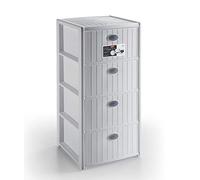 Stefanplast Cajonera Elegance de plástico 4 cajones blanco