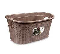 Stefanplast, Elegance, Cesta de plástico Gris, 38 x 58 x 28 cm