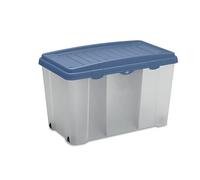 Stefanplast Family Caja Cuerpo Transparente c/Tapa Azul Capri