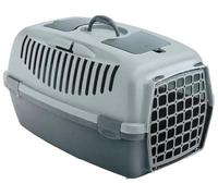 Transportín Gulliver 2 con puerta de plástico - Stefanplast - Color del Producto: Azul ártico | Mediciones: 55 x 36 x 35 cm