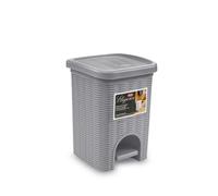 Stefanplast Papelera Elegance Ratan Lt 6 Cm 21X21X28H, Gris