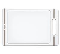 Stefanplast Tabla De Cortar En Polietileno 39x25.5x1 Cm, Color Tortora Blanco
