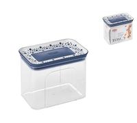 Stefanplast Tosca Contenedor Hermético Rectangular, Polipropileno Transparente