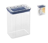 Stefanplast Tosca Contenedor Hermético Rectangular, Polipropileno Transparente