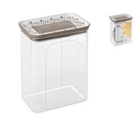 Stefanplast Tosca Contenedor Hermético Rectangular, Polipropileno Transparente