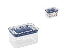 Stefanplast Tosca Contenedor Hermético Rectangular, Polipropileno Transparente