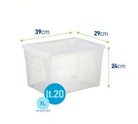 stefanplast Visual Box Caja Transparente Multiuso Salvaspazio Con Tapa