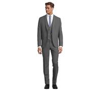 Steffen Klein Classy Gentleman - Traje de negocios para hombre (3 piezas, con chaleco), gris, 56