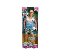 Steffi Love Beach Kevin, Kevin en Traje de baño con Camiseta y Pelota Completa, muñeca de 30 cm, a Partir de 3 años