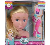 Steffi Love Girls - Cabeza de peluquería con Accesorios para el Pelo, 10 Piezas, 9 cm, a Partir de 5 años