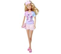 Steffi Love Pijama, 2 Capas, Surtido, Solo se Entrega un artículo, muñeca de Juguete en Pijama de Unicornio, con Antifaz para Dormir, Zapatillas y Unicornio, 29 cm, a Partir de 3 años