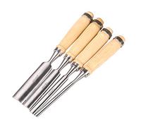 Steharlly Juego de gubias de 4 Piezas, Juego de cinceles Afilados, Juego de cinceles para Madera, gubia para tallar Carpintero, Herramienta de carpintería de Madera, Juego de cinceles