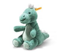 Steiff 067242 Soft Cuddly Friends Joshi Baby T-Rex, Aqua Green, 16 cm