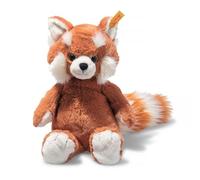 Steiff 075537 Soft Cuddly Friends Benji - Panda Rojo (28 cm), Color marrón