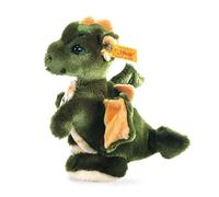 Steiff 15076 Raudi - Dragón de peluche niño, 17 cm, color verde [importado de Alemania]