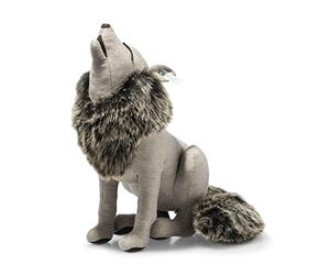 Steiff 25020 Best of Selection Lobo aullido, 38 cm, para coleccionistas, Lavable, Color marrón Claro (025020)