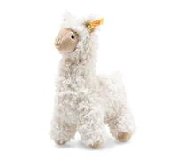 Steiff 69444 Lama Soft Cuddly Friends Leandro - Peluche (Aprox. 14 cm), Color Crema