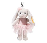 Steiff Anhaenger Hoppie Conejo de Ballet de 16 cm, Multicolor, Peluche con Orejas caídas, Llavero Esponjoso en Traje de Ballet, Amuleto de la Suerte para niñas y niños, Lavable a máquina