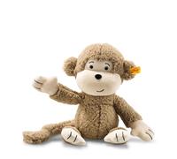 Steiff Brownie Monkey, Juguete de Peluche de 12 Pulgadas, diseño Moderno, Animal de Peluche para niños, Lavable a máquina, Calidad de botón en la Oreja