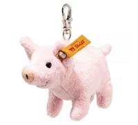 Steiff Colgante de cerdo rosa de 9 cm, amuleto de la suerte, llavero de peluche con forma de cerdo, ideal como regalo, lavable a máquina, Poliéster