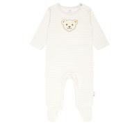 Steiff Collection Pijama entero/body beige / ecru / marrón oscuro, Talla 80