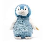 Steiff Friend Original Pingüino Soft Cuddly Friends Paule, Aprox. Peluche de Marca botón en la Oreja, 22 cm, para bebé Desde el Nacimiento, Color Azul, Blanco, (63930)