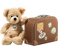 STEIFF Osito de peluche Finn, 28 cm beige con maleta