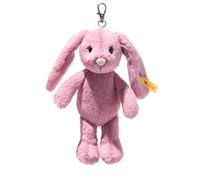 Steiff Hoppie - Colgante de Conejo de Peluche (16 cm, con Orejas caídas), diseño de Conejo de Peluche Suave, Apto para Lavadora