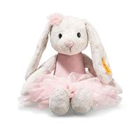 Steiff Hoppie Conejo de Ballet de 30 cm, Colorido, Peluche con Orejas caídas, Peluche Esponjoso en Traje de Ballet para acurrucarse y Jugar, Juguete de Peluche para niñas y niños, Lavable a máquina
