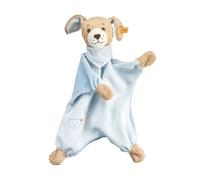 Steiff Mantita para Dormir con Perrito, Peluche Adorable, niños y niñas, bebés a Partir de 0 Meses, Peluche 24 cm, Azul Claro, 239694