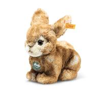 Steiff Melly Conejo Sentado marrón 20 cm, Teddies for Tomorrow, Conejo de Peluche, Conejo de Peluche de Peluche Suave para Jugar y acurrucarse, Lavable a máquina