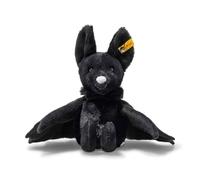 Steiff Murciélago Boris, Peluche Adorable, para niños y niñas, Friends, 18 cm, pequeño, Negro, 056604