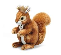 Steiff- Niki Squirrel Animales Juguete de Peluche, Color marrón Claro, 20 cm (045141)