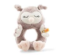 Steiff Ollie 241864 - Sonajero con Forma de búho (14 cm, Suave y Lavable), Color marrón