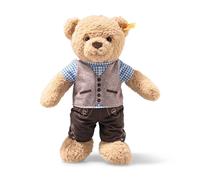 Steiff Oso de peluche Ben en traje tradicional bávaro, bonito peluche para niños, niños y niñas, amigos, 30 cm, color beige, 988684