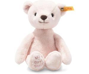 Steiff Oso de Peluche Soft Cuddly Friends My First Friend 242137-Oso bebés, Suave, Lavable, Color Rosa, 400 g (6er Pack) (242137)