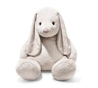 Steiff Peluche Hoppie Conejo, Adorable muñeco de Felpa con Ojos de plástico, Niños, niños y niñas, Friends, 80 cm, Gris Claro, 080678