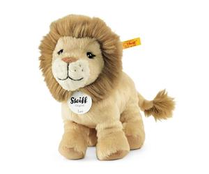 Steiff Peluche León Leo, Peluche Adorable con Ojos de plástico, para niños y niñas, Peluche 16 cm, Beige, 066658