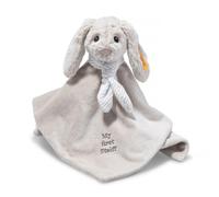 Steiff Peluche Mantita Conejito Hoppie, Peluche Dulce, para niños y niñas, bebés a Partir de 0 Meses, Friends 26 cm, Gris Claro, 242250