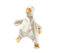 Steiff Peluche Mantita Gansita Gilda, Peluche Adorable, para niños y niñas, bebés a Partir de 0 Meses, Friends, Peluche 28 cm, Blanco, 242861