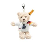 Steiff Peluche Mila DFB, colgante de peluche con ojos de plástico, para niños y niñas, 12 cm, color beige, 988820