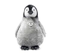 Steiff Peluche Pingüino Flaps, Peluche Adorable con Ojos de plástico, niños y niñas, Peluche 60 cm, Gris Claro, 075728