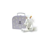 STEIFF Peluche Unica Unicornio Colgante en Maleta 20cm blanco
